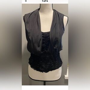 Stunning Black Sleeveless Lacy